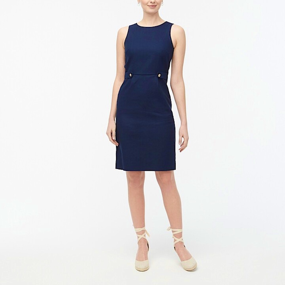 NWT J. Crew Navy Sheath Dress